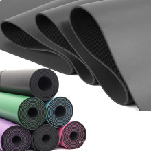 Non slip PU Yoga Mat Natural Rubber With Position Line
